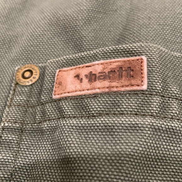 Vintage Carhartt Flannel Linned Work Shirt, 100% Cotton - Men’s SIZE LARGE - Picture 4 of 16